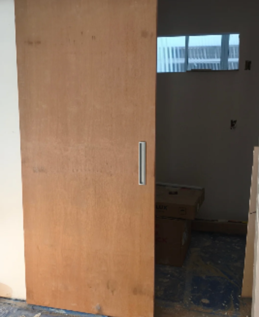 Antes: Obra em andamento